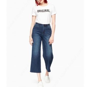 Kate Spade Woman Ooh LaLa Cropped Wide Leg Denim